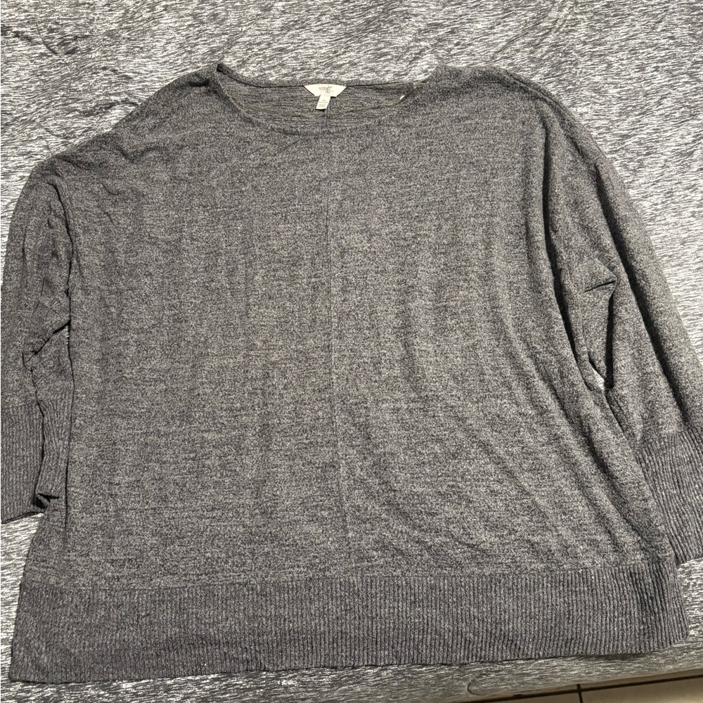 Terra & Sky Charcoal Knit Top - NWOT
